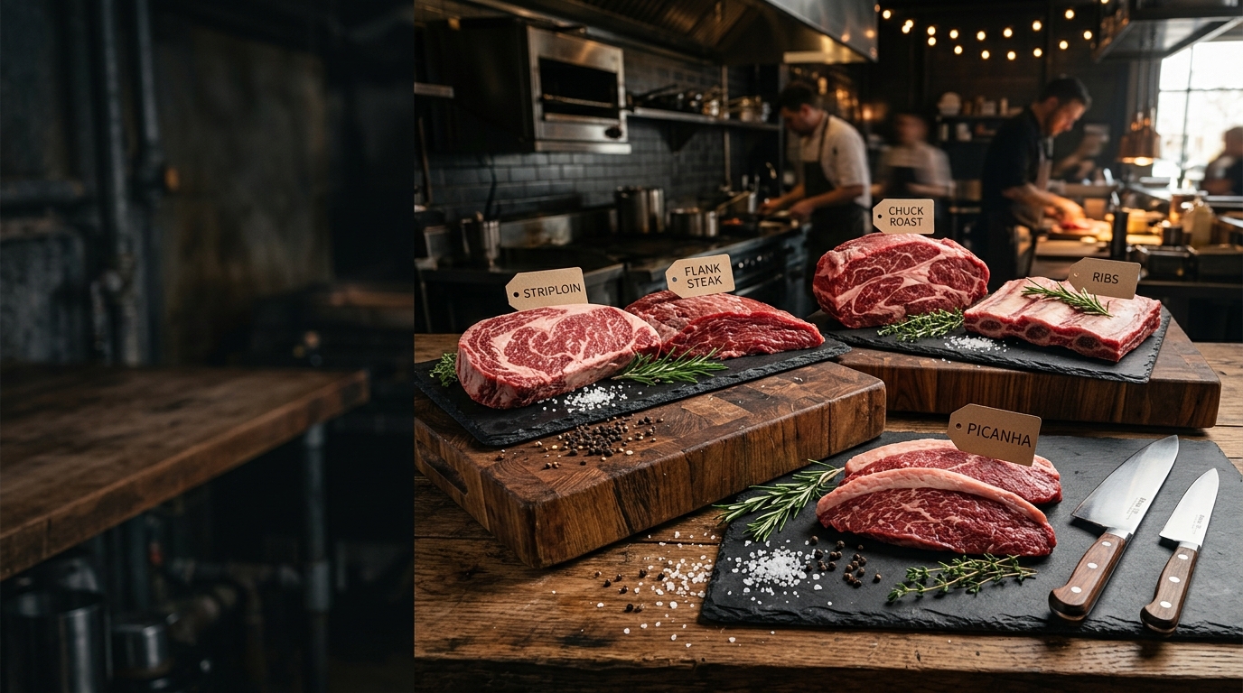 Catálogo de Carnes Bovinas no Atacado Direto da Distribuidora